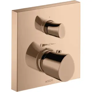Axor, Robinetterie de salle de bains, Starck Thermostat organique Starck encastré avec robinet d'arrêt, 1 consommateur