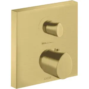 Axor, Robinetterie de salle de bains, Starck Thermostat organique à encastrer, robinet d'arrêt et inverseur, 2 consommate