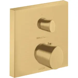 Axor, Robinetterie de salle de bains, Starck Thermostat organique Starck encastré avec robinet d'arrêt, 1 consommateur