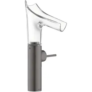 Axor, Robinetterie de salle de bains, Starck V Mitigeur monocommande de lavabo 220 avec bec verseur en verre pour lavabos a pas cher