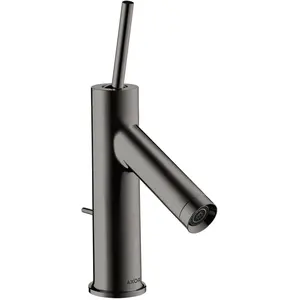 Mitigeur de lavabo HANSGROHE AXOR Starck pour lave-mains avec tirette et vidage noir chromé poli - 10116330
