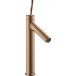 Mitigeur monocommande de lavabo - HANSGROHE - Axor Starck 80 - Or rouge - Débit 5 l/min - ConfortZone 170 pas cher