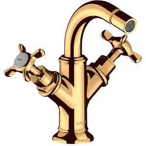 hansgrohe, Robinetterie de bidet, Axor Mélangeur bidet Montreux 2 poignées, vidage pop-up
