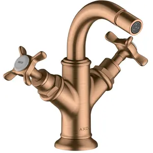 Axor, Robinetterie de salle de bains, Mélangeur bidet Montreux 2 poignées, vidage pop-up