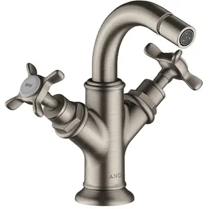 hansgrohe, Robinetterie de bidet, Axor Mélangeur bidet Montreux 2 poignées, vidage pop-up
