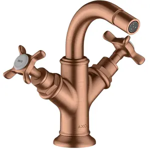 Axor, Robinetterie de salle de bains, Mélangeur bidet Montreux 2 poignées, vidage pop-up