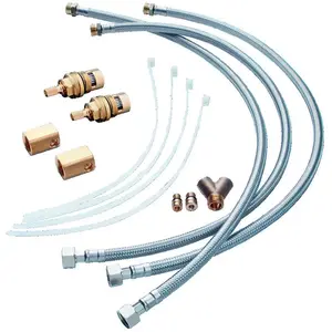 Axor, Robinetterie de salle de bains, Set de rallonge de flexible pour robinetterie de lavabo 3 trous chromée
