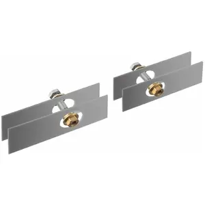 hansgrohe, Installation sanitaire : accessoires, Kit de fixation AXOR UNIVERSAL pour montage verre sur deux côtés chrome pas cher
