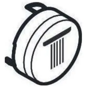 hansgrohe, Robinetterie de salle de bains, HG Bouton poussoir Symbol Rain Large blanc