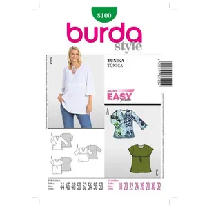 Patron Burda 8100 Tunique