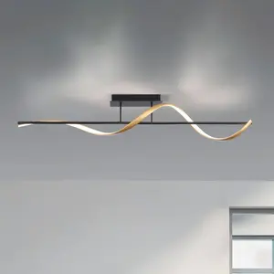 Paul Neuhaus Plafondlamp Q-Swing Smart Antraciet Goud 24 WattVendu parbol
