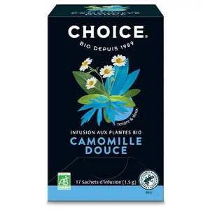 Choice Infusion Camomille Douce Bio 17 sachets pas cher