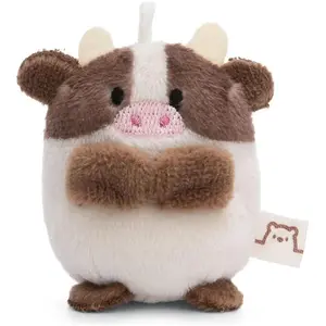 NICI Peluche Vache Moona de 5cm beige - Doudou en peluche, mignonne peluche à câliner, pour jouer, pour enfants et adultes, une excellente idée de cadeau