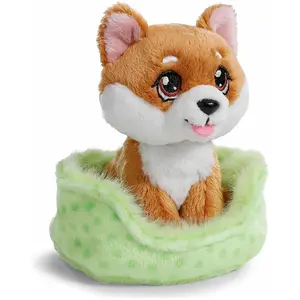 Magni NICI GREEN Kuscheltier little Paws Hund Shiba Inu braun 12cm im ... pas cher