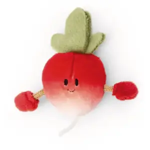 NICI, Aimant, plush mini radish with magnet 7 cm (4x) pas cher