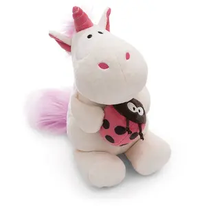 Nici Licorne Theodor Avec Peluche Coccinelle 25 Cm pas cher