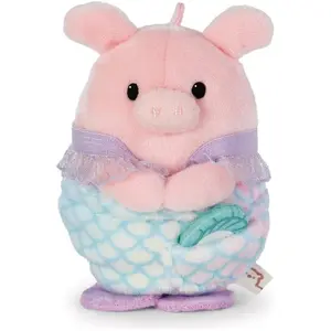 Magni Peluche Nici Cochon Onk avec coquillage et costume sirene 8 cm