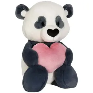 NICI 62609 Kuscheltier Love Panda mit Herz 25cm schlenkernd (25 cm) pas cher