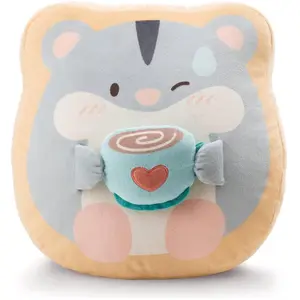 NICI, Coussin pour enfant, Plüschkissen Hamster Shai mit Tasse pas cher