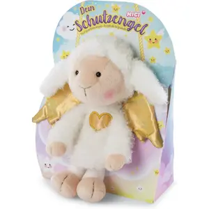 NICI knuffelschaap La La Lammie junior 30 cm pluche wit/goud pas cher