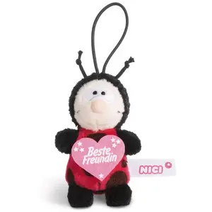 Nici Knuffelhanger Beste Vriendin Junior 9,5 Cm Polyester Rood pas cher