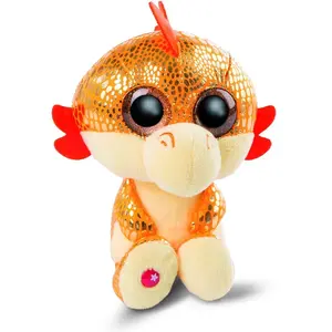 NICI Knuffel Draak - Yo-Yo - pluche - oranje - 15 cm - knuffeldier pas cher