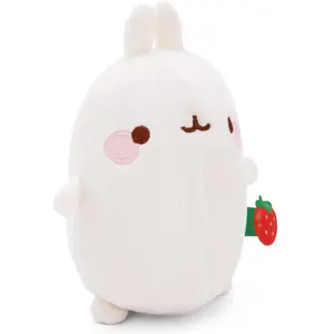 NICI peluche MOLANG avec clochette 12 cm blanc - Peluche pour les bébés et les tout-petits, pour toucher, se blottir, explorer et s'endormir - 49484