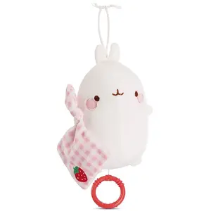 Nici Boîte à Musique Molang Sur Carte D´en-tête Teddy 15 Cm pas cher