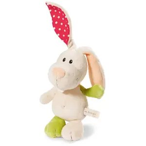 Nici Knuffel Rabbit Tilli 25 Cm Pluche Wit/groen pas cher