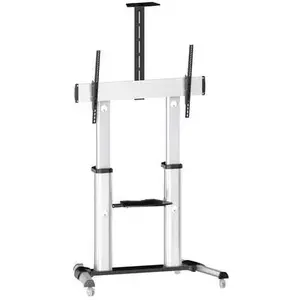 myWall My Wall HP 102 L TV-houder op wieltjes 152,4 cm (60) - 254,0 cm (100) In hoogte verstelbaar, Kantelbaar, Vloerstandaard pas cher