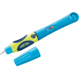 Pelikan Merkloos / Sans marque griffix Neon Fresh Blue, penpunt L, linkshandig, in vouwdoosje pas cher