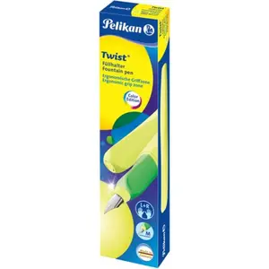 Pelikan Twist Stylo plume Neon, jaune fluo pas cher