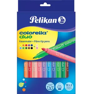 Pelikan Feutre colorella duo, étui en carton de 12 pas cher