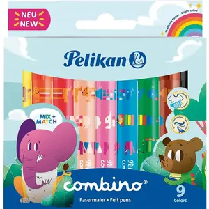 Pelikan Feutre combino super, étui en carton de 9 pas cher