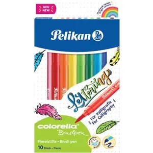 Pelikan Feutre colorella brushpen, étui en carton de 10 pas cher