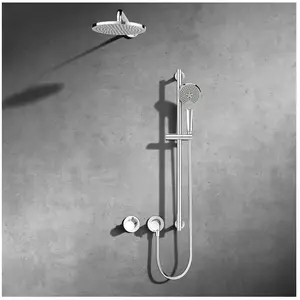 Keuco, Système de douche, IXMO Set de douche 9 Robinetterie thermostatique, 2 consommateurs, barre de douche et pomme de pas cher