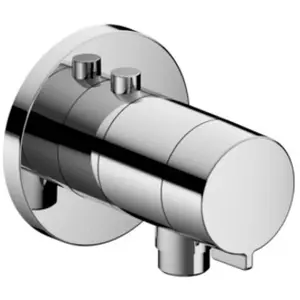 Keuco, Robinetterie de salle de bains, Mitigeur thermostatique de douche IXMO solo UP avec raccord de flexible. Rosace ronde vc pas cher