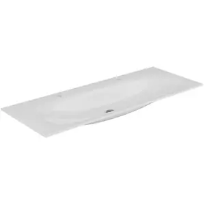 Keuco, Lavabo, Double lavabo céramique EDITION 11 1407x17x538mm m 2x1L-Boh we (538 mm, 1490 mm) pas cher