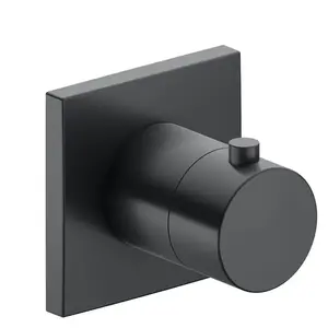 KEUCO IXMO Thermostaatkraan UP DN15 vierkant zwartchroom geborsteld, 59553130002 pas cher