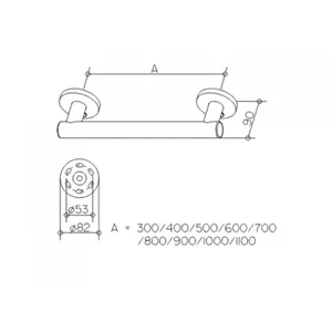 Keuco Barre d'appui PLAN CARE 682 mm chrom? KEUCO pas cher