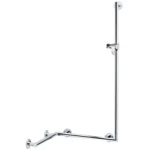 Keuco, Poignées + Aides pour la salle de bain, Main courante de douche PLAN CARE avec barre de douche 797/680/1265mm vc pas cher