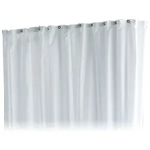 Keuco, Rideau de douche, Rideau de douche PLAN uni 2000x2000mm gris clair 11 oeillets (200 x 200 cm) pas cher