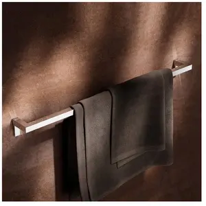 Keuco, Porte-serviettes + crochets pour serviettes, Porte-serviettes de bain EDITION 90 SQUARE vc largeur 760mm pas cher