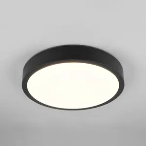 TRIO ISEO - Plafondlamp - Zwart - incl. 1x SMD 24W pas cher