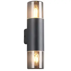 Comparateur de prix : TRIO HOOSIC - Wandlamp - Zwart mat - excl. 2x E27 4W - Buitenverlichti...