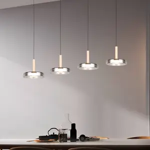 4-lichts led hanglamp Celeste smoke glas - 354910432