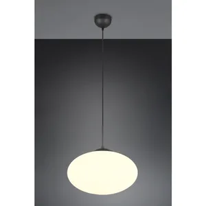 Suspension, fomento, EXCL.1XE27, hauteur: 150CM, diam: 40CM Trio pas cher