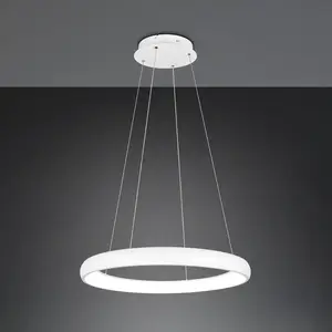 Trio Led hanglamp Cardona wit - Ø 75cm - 349617531 pas cher