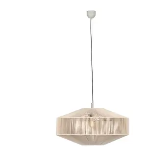 TRIO SVEA - Hanglamp - Crèmewit - excl. 1x E27 4 W - D: 61cm - Plafondbevestiging - In hoogte verstelbaar pas cher