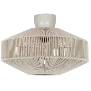 TRIO SVEA - Plafondlamp - Crèmewit - excl. 1x E27 4 W - Plafondbevestiging pas cher